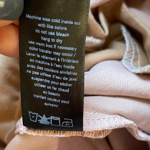 𝅺RAG & BONE Ankle Justine Wide Leg Jean Blush 25 - Picture 11 of 11